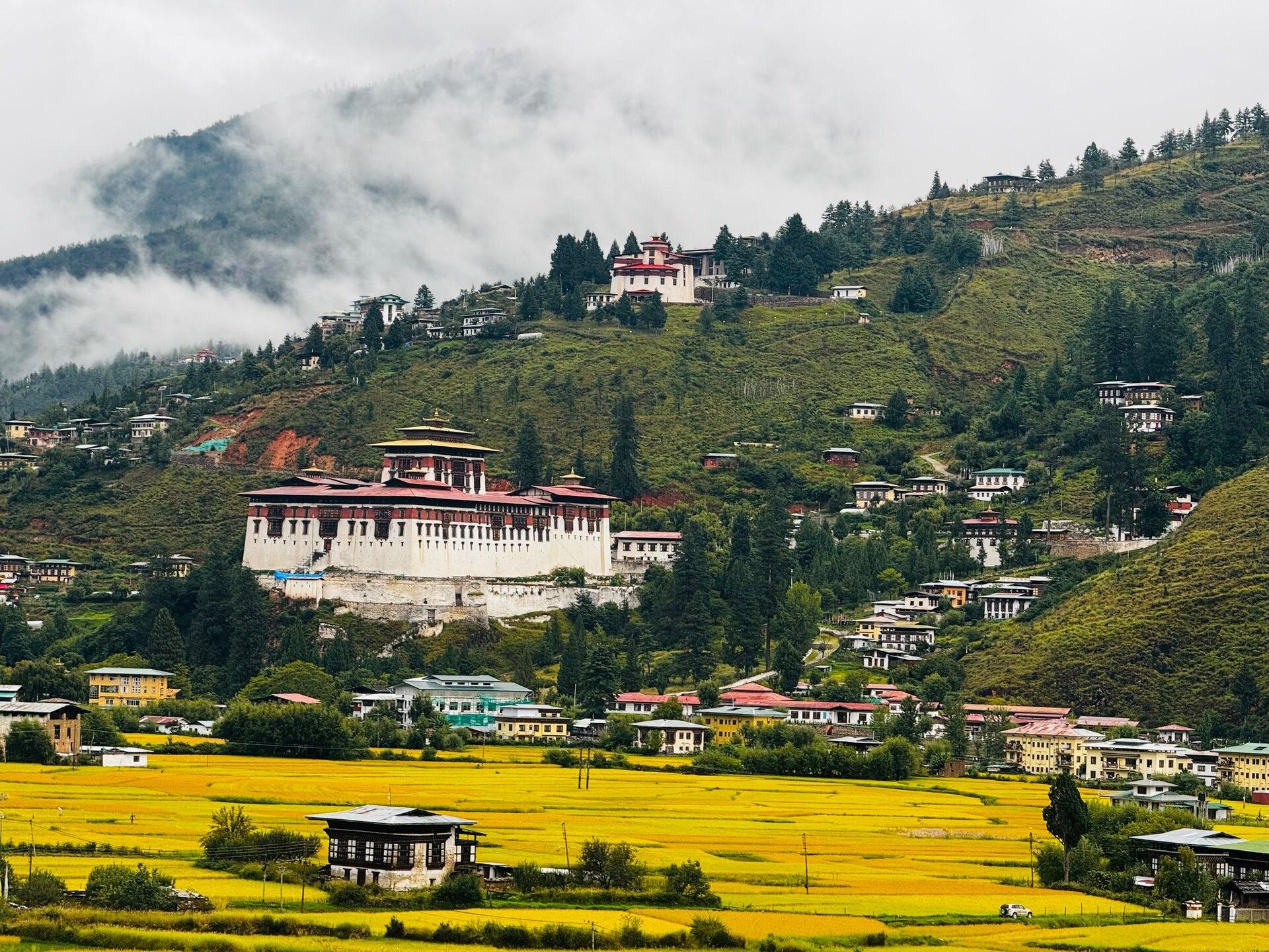 Paro Valley, Western Bhutan, Bhutan